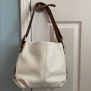 White Leather Coach Purse